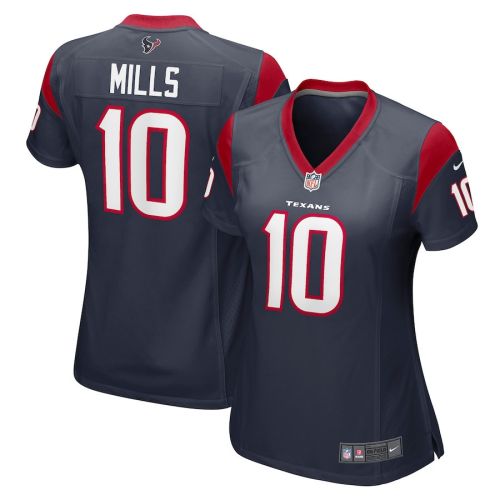 Davis Mills 10 Houston Texans Women's Game Jersey - Navy