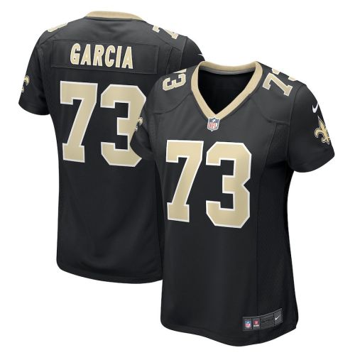 Max Garcia 73 New Orleans Saints Women Team Game Jersey - Black