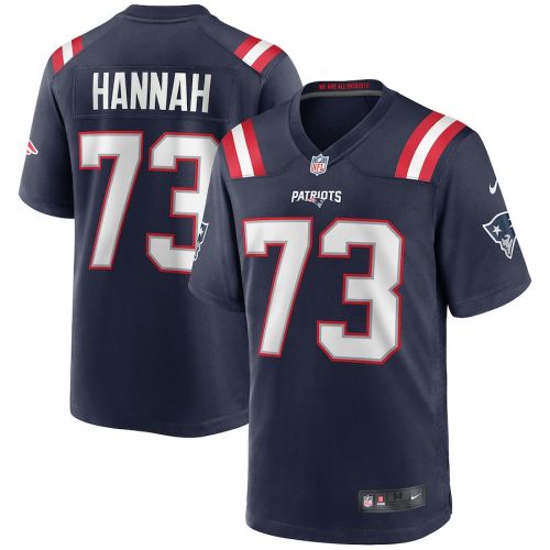 John Hannah 73 New England Patriots Men Game Retired Jersey - Navy