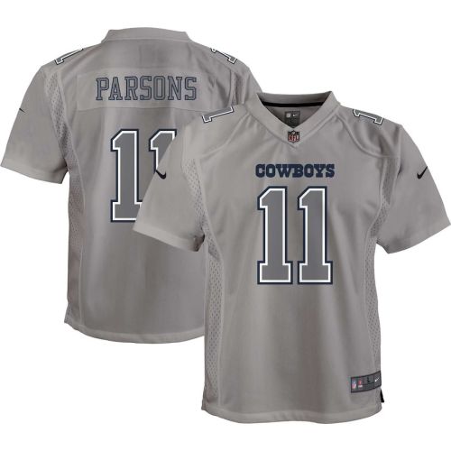 Micah Parsons 11 Dallas Cowboys Atmosphere Game Youth Jersey - Gray