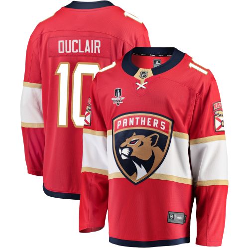 Florida Panthers Anthony Duclair 10 Home 2023 Stanley Cup Final Breakaway Men Jersey - Red