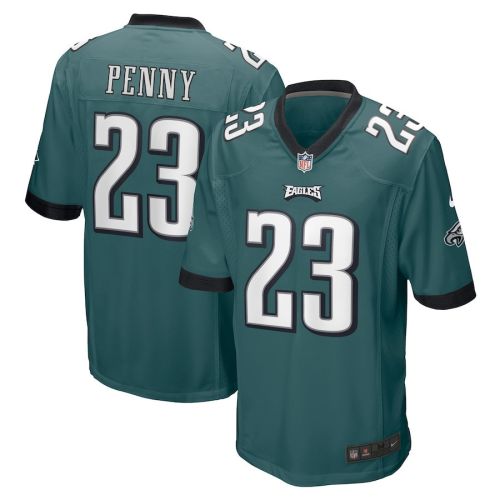 Rashaad Penny 23 Philadelphia Eagles Game Men Jersey - Midnight Green