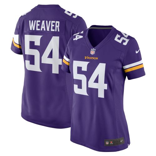 Curtis Weaver 54 Minnesota Vikings Women's Home Game Jersey - Purple