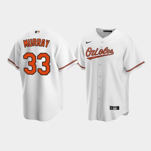 Men's Baltimore Orioles 33 Eddie Murray White Home Jersey Jersey