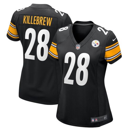 Miles Killebrew 28 Pittsburgh Steelers Women's Game Jersey - Black