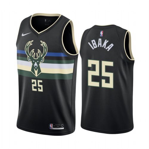 Serge Ibaka 25 Milwaukee Bucks Green Statement Edition Jersey 2022 Trade