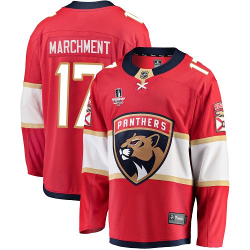 Florida Panthers Mason Marchment 17 Home 2023 Stanley Cup Final Breakaway Men Jersey - Red