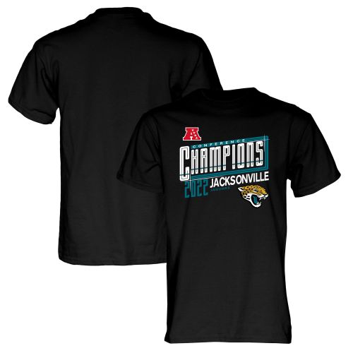 Jacksonville Jaguars 2022 AFC Conference Champions Kick T-Shirt - Black