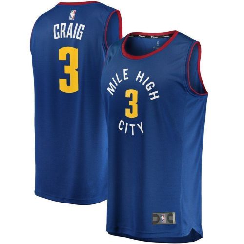 Torrey Craig Denver Nuggets Fast Break Player Jersey - Statement Edition - Blue