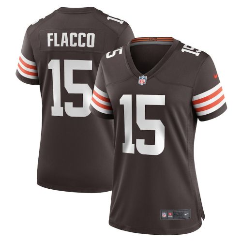 Joe Flacco 15 Cleveland Browns Women Game Jersey - Brown