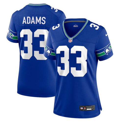 Jamal Adams 33 Seattle Seahawks Women's Throwback Player Game Jersey - Royal