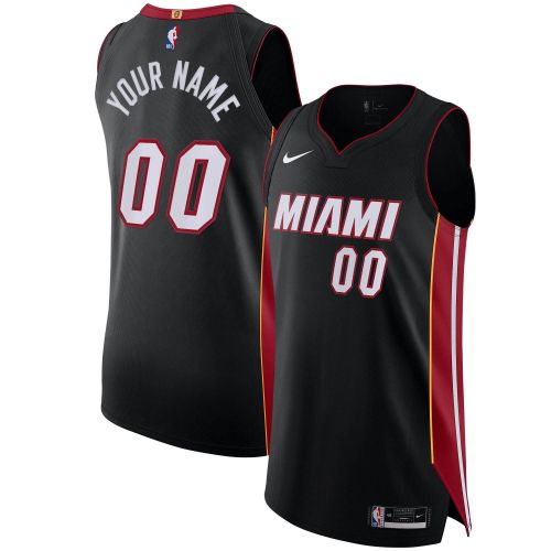 Miami Heat Custom Jersey Black - Icon Edition Jersey