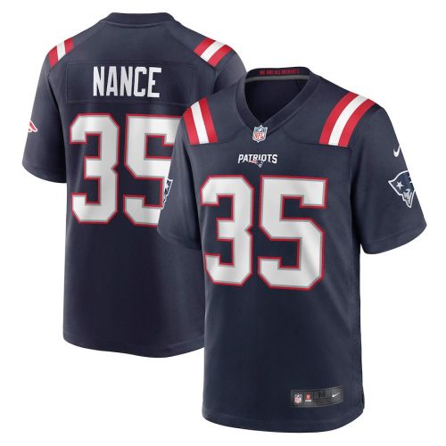 Jim Nance 35 New England Patriots Men Retired Jersey - Navy