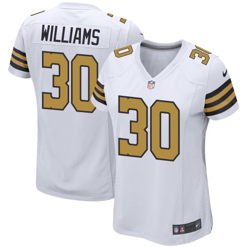 Jamaal Williams 30 New Orleans Saints Women Alternate Game Jersey - White