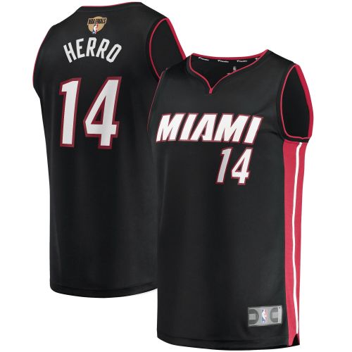 Tyler Herro Miami Heat 2020 Finals Bound Fast Break Jersey Black - Icon Edition