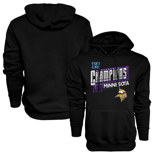 Minnesota Vikings 2022 NFC Conference Champions Kick Hoodie - Black