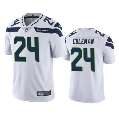 Justin Coleman 24 Seattle Seahawks White Vapor Limited Jersey