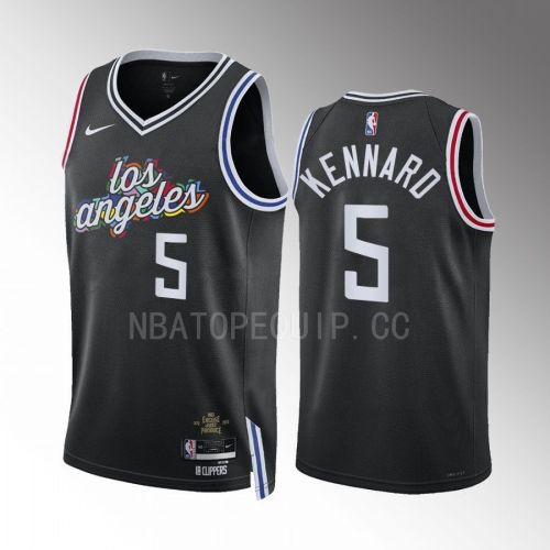 Los Angeles Clippers Luke Kennard 5 2022-23 City Edition Black Jersey Swingman