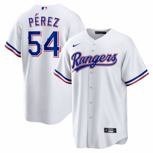 Martín Pérez 54 Texas Rangers 2023 Home Game Jersey - White