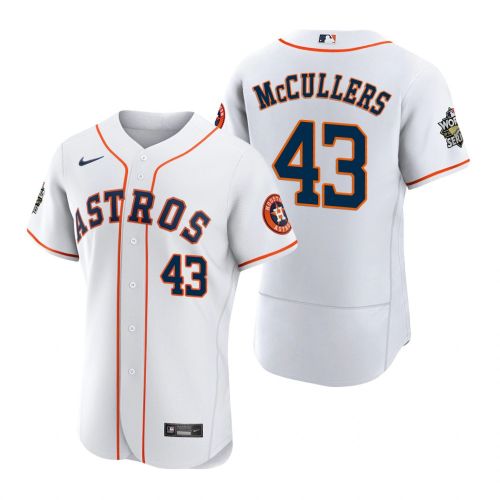 Houston Astros Lance McCullers 43 White 2022-23 World Series Jersey