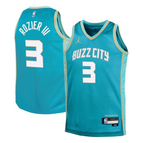 Terry Rozier III 3 Charlotte Hornets 2023/24 City Edition Swingman YOUTH Jersey - Teal