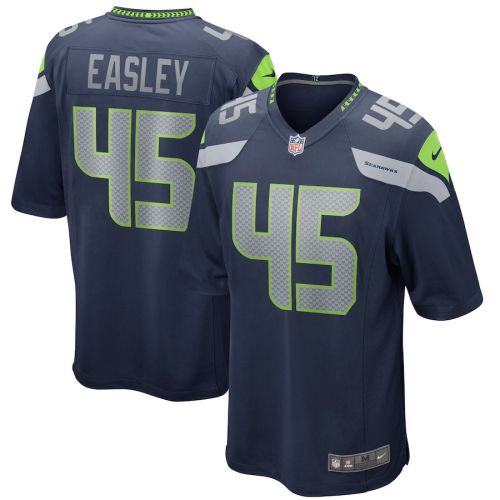 Kenny Easley 45 Seattle Seahawks Men Game Retired Jersey - College Navy