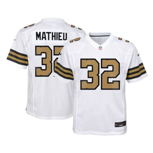 Tyrann Mathieu 32 New Orleans Saints YOUTH Game Jersey - White