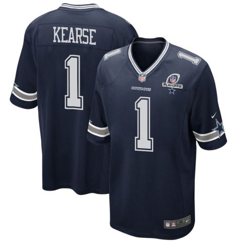 Jayron Kearse 1 Dallas Cowboys 2023 Playoffs Patch Game Men Jersey - Navy