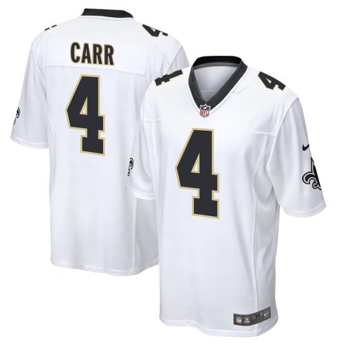 Derek Carr 4 New Orleans Saints Game Men Jersey - White