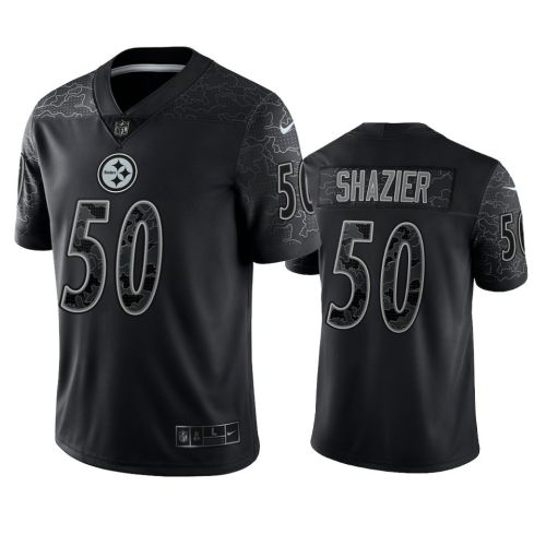 Ryan Shazier 50 Pittsburgh Steelers Black Reflective Limited Jersey - Men