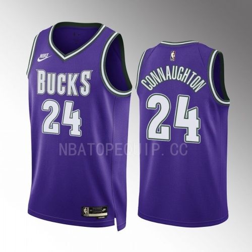 Milwaukee Bucks Pat Connaughton 24 2022-23 Classic Edition Purple Jersey