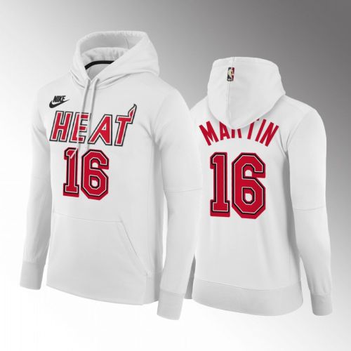 Caleb Martin Miami Heat 2022-23 Classic Edition Hoodie White