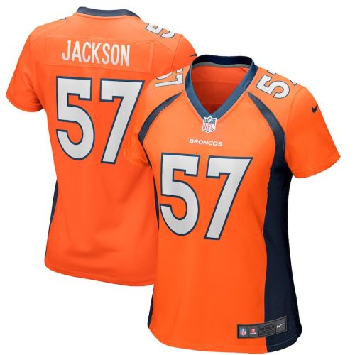 Tom Jackson 57 Denver Broncos Women Game Retired Jersey - Orange