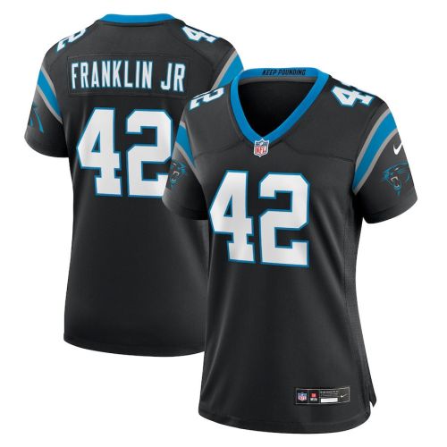 Sam Franklin Jr. 42 Carolina Panthers Women's Team Game Jersey - Black