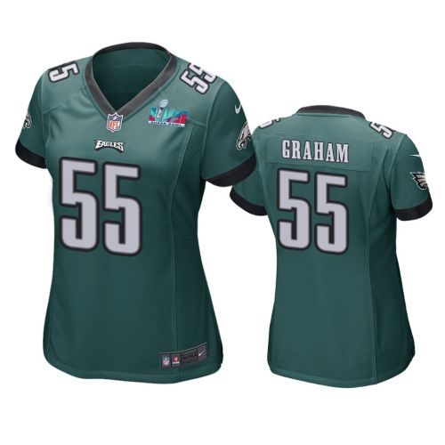 Brandon Graham 55 Philadelphia Eagles Super Bowl LVII Game Jersey - Women Green