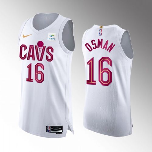 Cleveland Cavaliers Cedi Osman 16 2022-23 Association Edition White Jersey