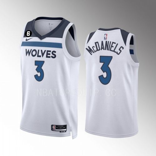 Jaden McDaniels 3 Minnesota Timberwolves 2022-23 Association Edition White Men Jersey Swingman