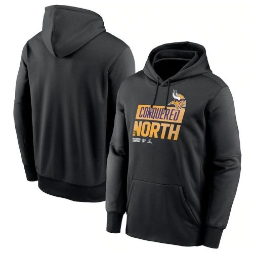 Minnesota Vikings 2022 NFC North Division Champions Locker Room Trophy Collection Pullover Hoodie - Black