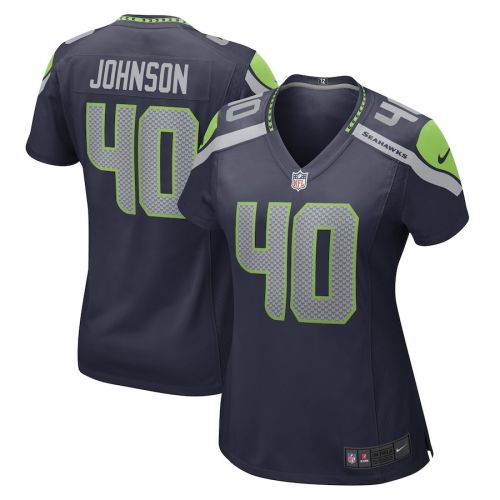 Darryl Johnson Seattle Seahawks Women's Game Player Jersey - College Navy