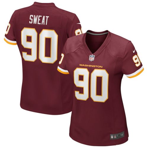 Montez Sweat 90 Washington Commanders Football Team Women Game Jersey - Burgundy