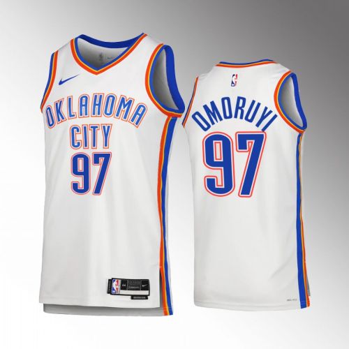 Eugene Omoruyi 97 Oklahoma City Thunder White Jersey 2022-23 Association Edition Swingman