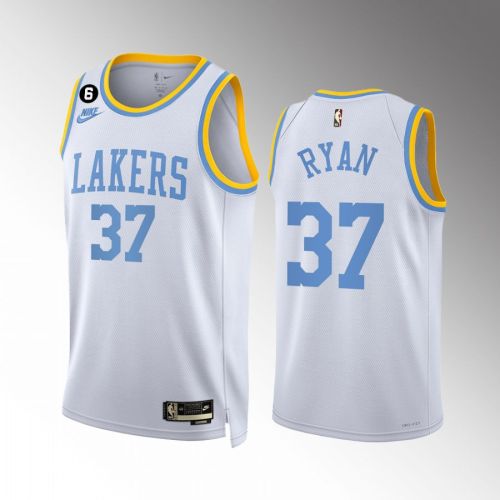 Matt Ryan 37 2022-23 Los Angeles Lakers White Classic Edition Men Jersey Swingman