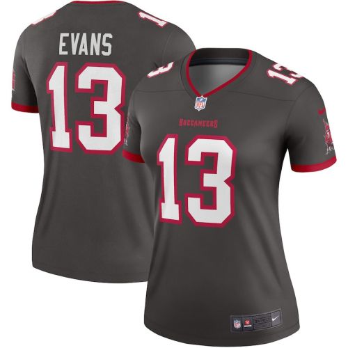 Mike 13 Evans Tampa Bay Buccaneers Women Alternate Legend Jersey - Pewter