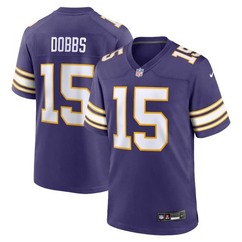 Joshua Dobbs 15 Minnesota Vikings Alternate Game Men Jersey - Purple