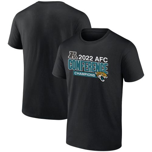 Jacksonville Jaguars 2022 AFC Conference Champions Divide & Conquer T-Shirt - Black