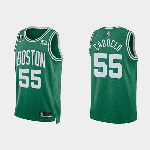 Boston Celtics 55 Bruno Caboclo 2022-23 Icon Edition Kelly Green Men Jersey