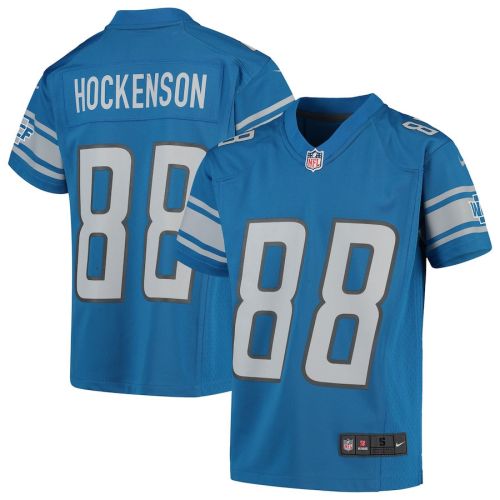 T.J. Hockenson 88 Detroit Lions YOUTH Game Jersey - Blue