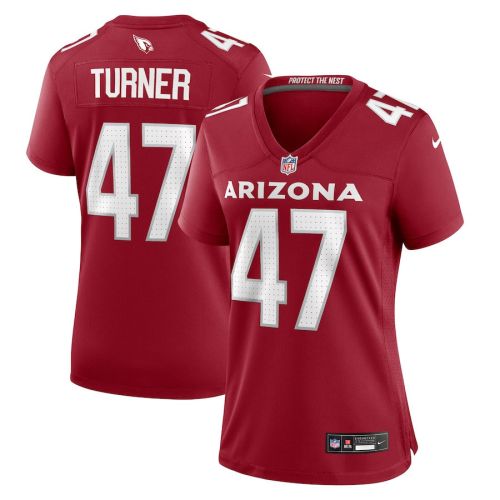 Ezekiel Turner 47 Arizona Cardinals Women Team Game Jersey - Cardinal