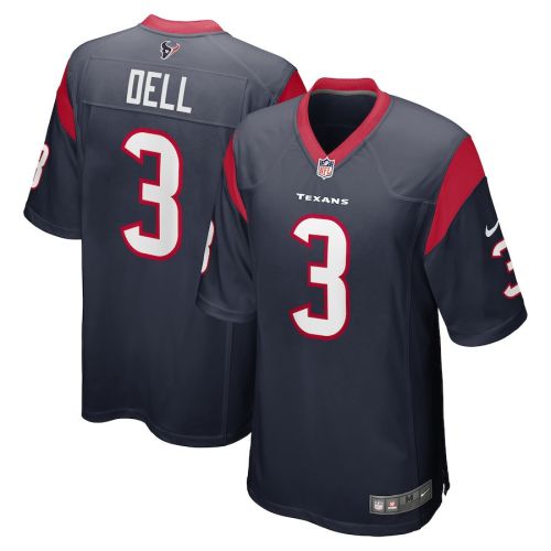 Tank Dell 3 Houston Texans Men Game Jersey - Navy