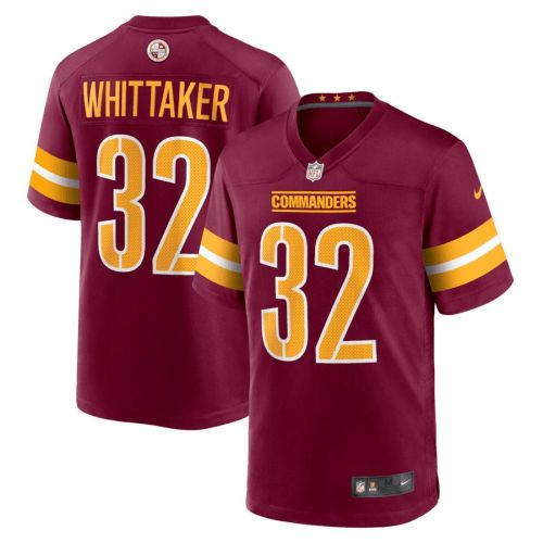 Jace Whittaker 32 Washington Commanders Game Men Jersey - Burgundy